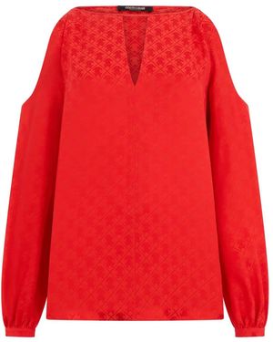 Roberto Cavalli Cut-Out-Detail Blouse - Red