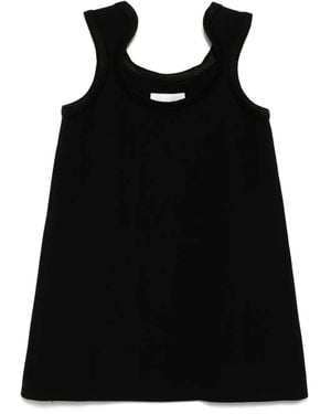 Low Classic Curve Ribbed Wool Mini Dress - Black