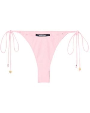 Jacquemus Bragas De Bikini Con Forma Triangular - Rosa
