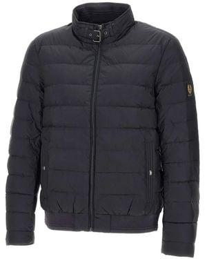 Belstaff Quilted Zip-Front Jacket - Blue
