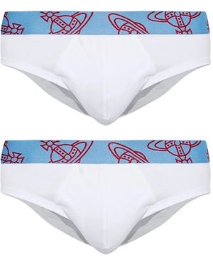 Vivienne Westwood Orb-Logo Briefs - Blue