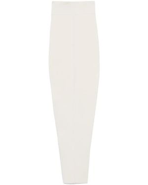 Rick Owens Pillar Long Skirt - White