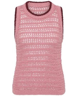 The Upside Bahia Koby Knitted Tank Top - Pink