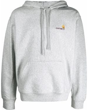 Carhartt Logo Cotton Hoodie - White