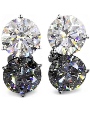 Jewels Aficionado Diamond Stud Earrings - White
