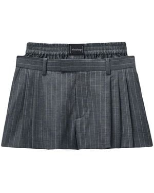 Alexander Wang Shorts Con Boxer Integrati - Grigio
