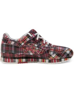 Comme des Garçons Plaid-Pattern Trainers - Brown