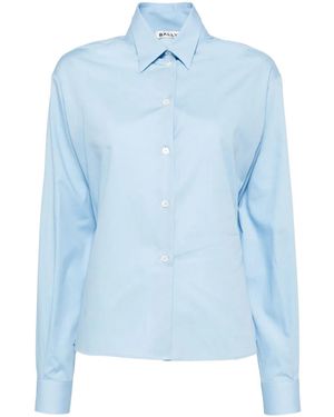 Bally Cotton Long-Sleeve Shirt - Blue