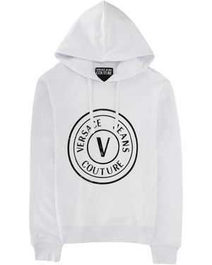 Versace Jeans Couture Logo Hoodie - White