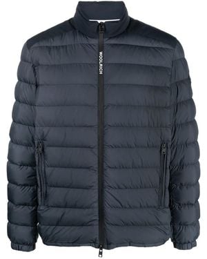 Woolrich Daunenjacke Mit Reißverschluss - Blau