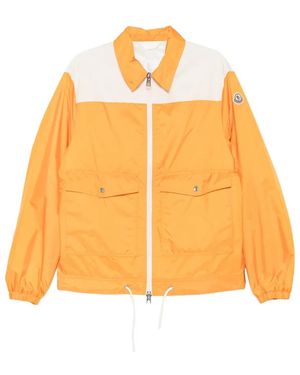Moncler Dirillo Colour-Block Drawstring Jacket - Orange