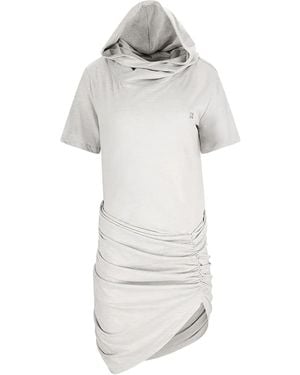 GIUSEPPE DI MORABITO T-Shirtkleid mit Kapuze - Weiß