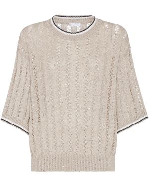 Brunello Cucinelli Dazzling セーター - ナチュラル