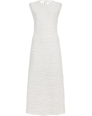 Proenza Schouler Laura Textured Sleeveless Midi Dress - White