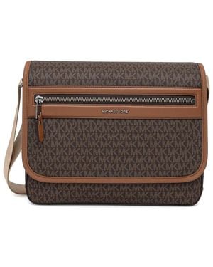Michael Kors Sac Porté Épaule À Motif Monogrammé - Brown