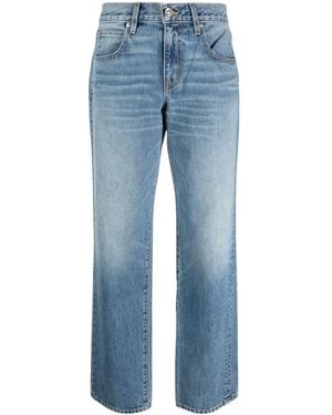 SLVRLAKE Denim Remy Low-Rise Tapered Jeans - Blue