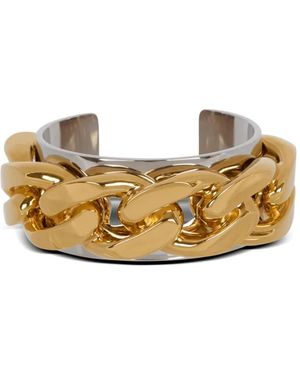Balmain チェーンディテール カフブレスレット - メタリック