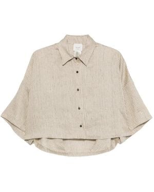 Alysi Striped Blouse - Natural