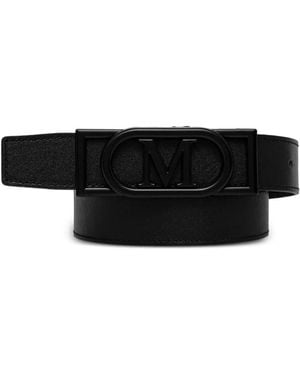 MARCIANO BY GUESS Logo-Buckle Belt - Black