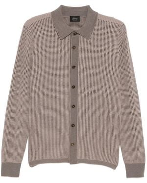 Brioni Jacquard Shirt - Brown