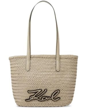 KARL LAGERFELD K/Signature Tote Bag - White