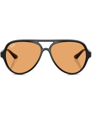 Ray-Ban Occhiali Da Sole Cats 5000 Stile Pilota - Nero