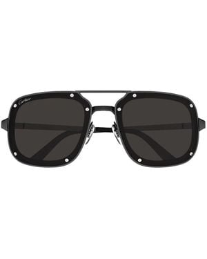 Cartier Getönte Pilotenbrille - Schwarz