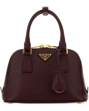 Prada Promenade Top-Handle Zip-Fastening Tote Bag - Purple