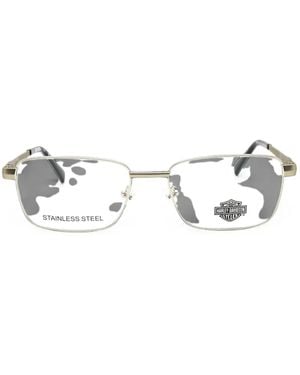 Harley Davidson Gafas Con Montura Rectangular - Blanco
