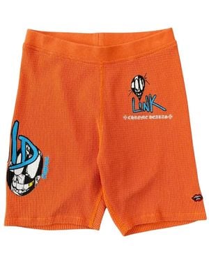Chrome Hearts Matty Boy Link & Build Shorts - Orange