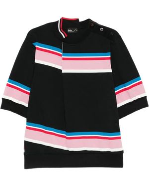 Kolor Striped T-Shirt - Black