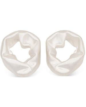 COMPLETEDWORKS Scrunch Earrings - White