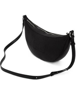 Marc O' Polo Logo-Appliqué Leather Crossbody Bag - Black