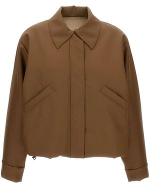 Kassl Drawstring-Waist Jacket - Brown