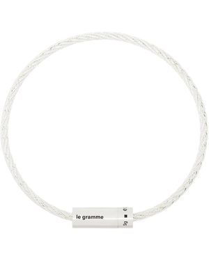 Le Gramme Le 9G Brushed Cable Bracelet - Metallic