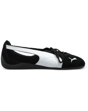 PUMA Speedcat Leather Ballet Flats - Black