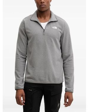 The North Face Glacier Quarter-Zip Fleece Jumper - Grey