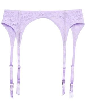 Fleur du Mal Le Stretch Strumpfhalter - Lila