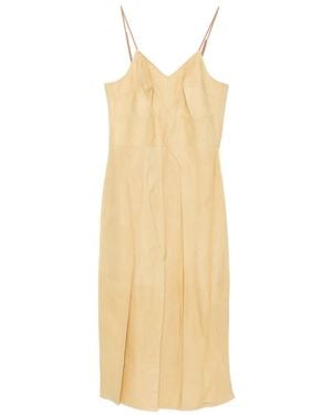 Calvin Klein Spaghetti-Strap V-Neck Midi Dress - White