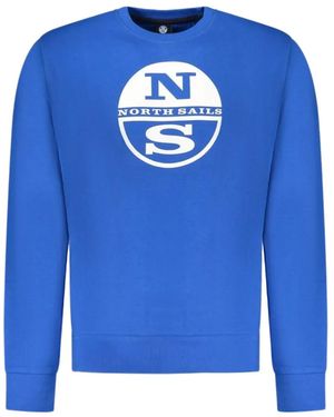 North Sails Pullover Mit Logo-Print - Blau