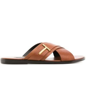 Tom Ford Leather sandals for Men | Online Sale up to 50% off