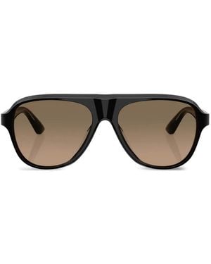 Oliver Peoples Paul Newman Sun Pilot Sunglasses - Black