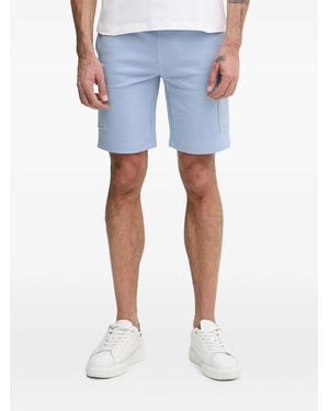 Lacoste Logo-Patch Cargo Shorts - Blue