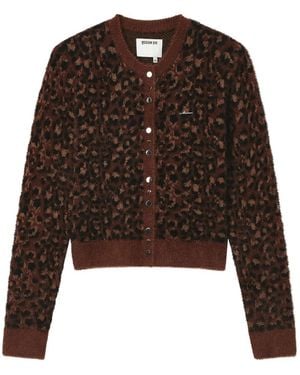 Musium Div. Cardigan Mit Leopardenprint - Braun