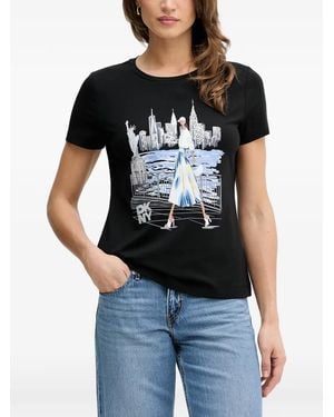 DKNY Camiseta Con Estampado De Estatua De La Libertad - Negro