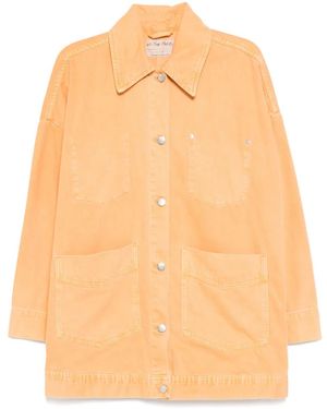 Free People Avery Ecru Jacket - Orange