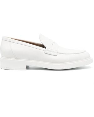 Gianvito Rossi Harris Moccasins For - White