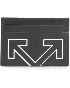 Off-White c/o Virgil Abloh Heritage Logo-Print Card Holder - Black