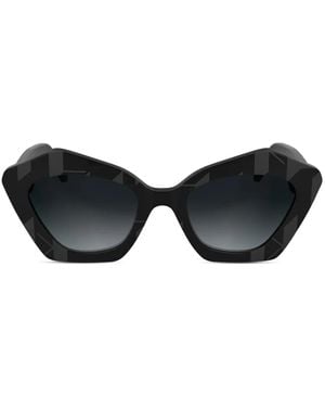 Karl Lagerfeld Sonnenbrille Mit Logo-Print - Schwarz