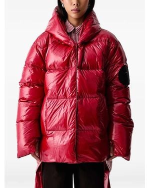 MMC Studio Jesso Quilted Hooded Jacket - Red